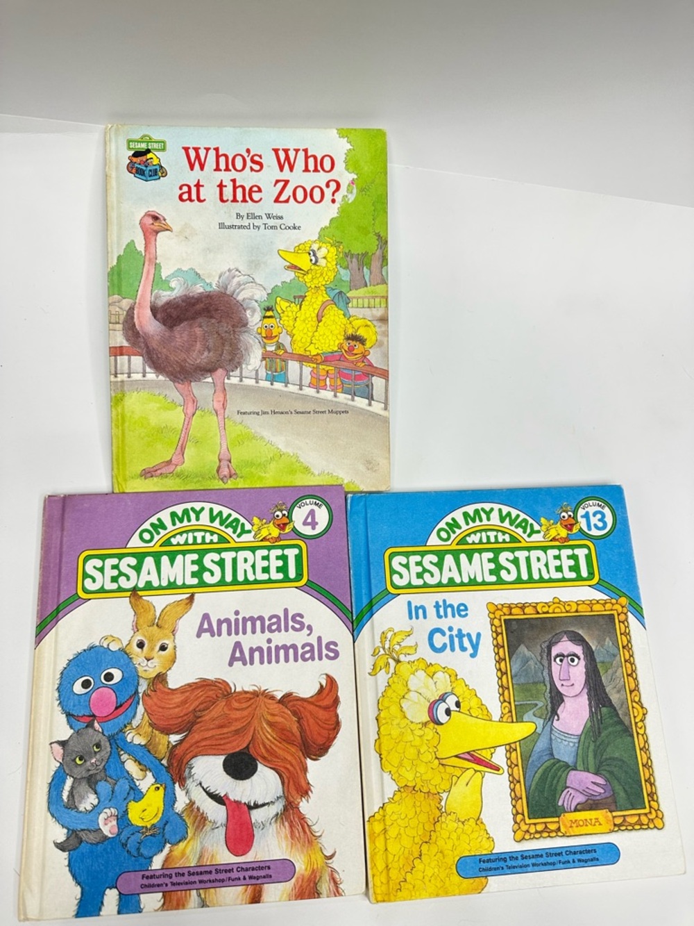 Sesame Street Vintage Kids Book Lot